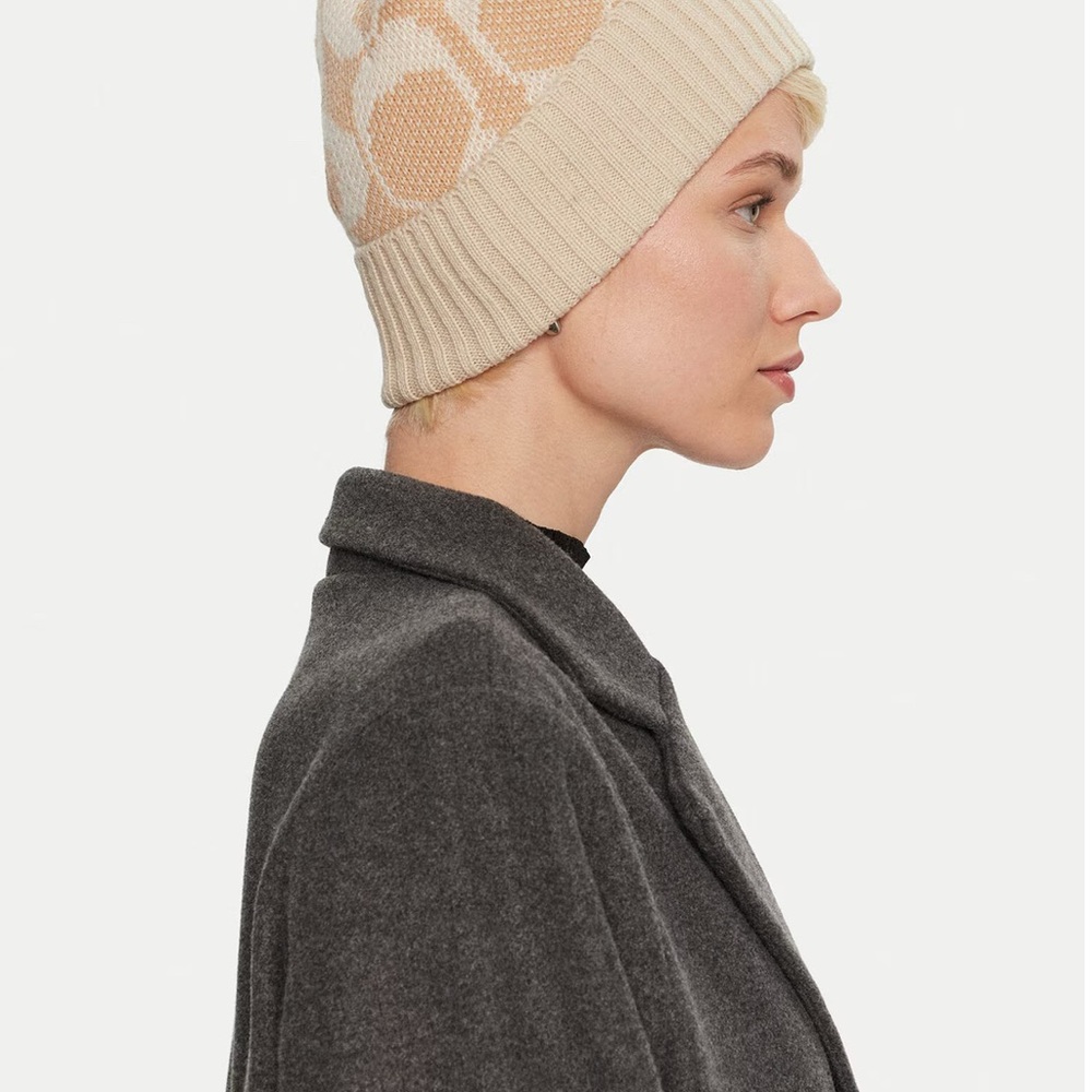 Coach Beige Knit Hat - Picture 3 of 11